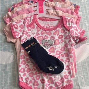 Betsey Johnson onesies pack and socks